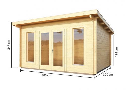 drevený domček KARIBU STAVANGER 1 (82875) natur