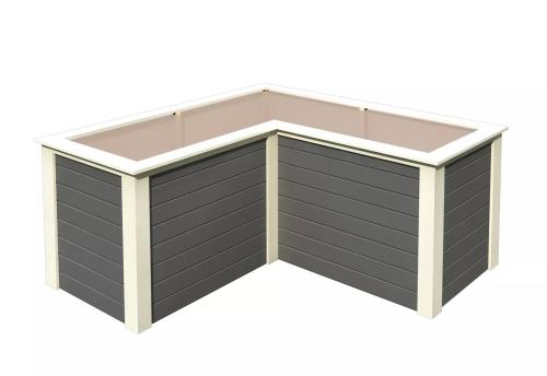 vyvýšený záhon KARIBU HOCHBEET 280 L-FORM (23627) terragrau